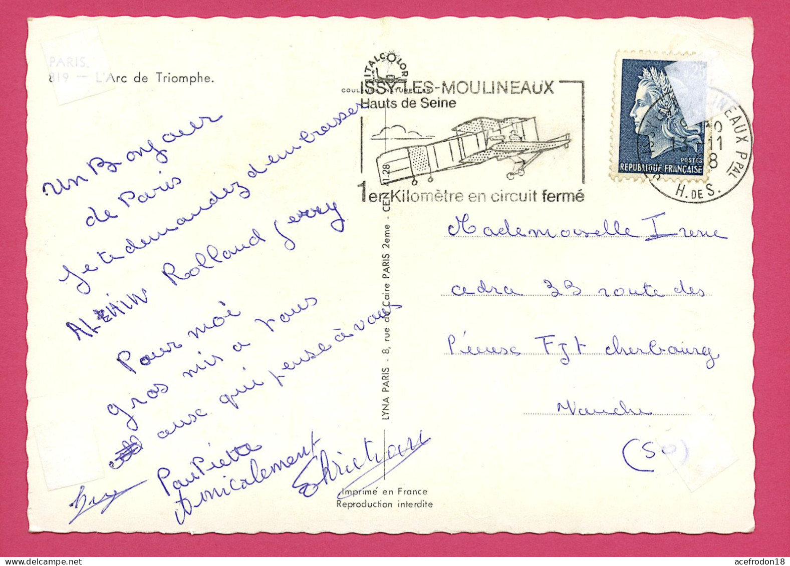 Paris - L'Arc De Triomphe - Triumphbogen