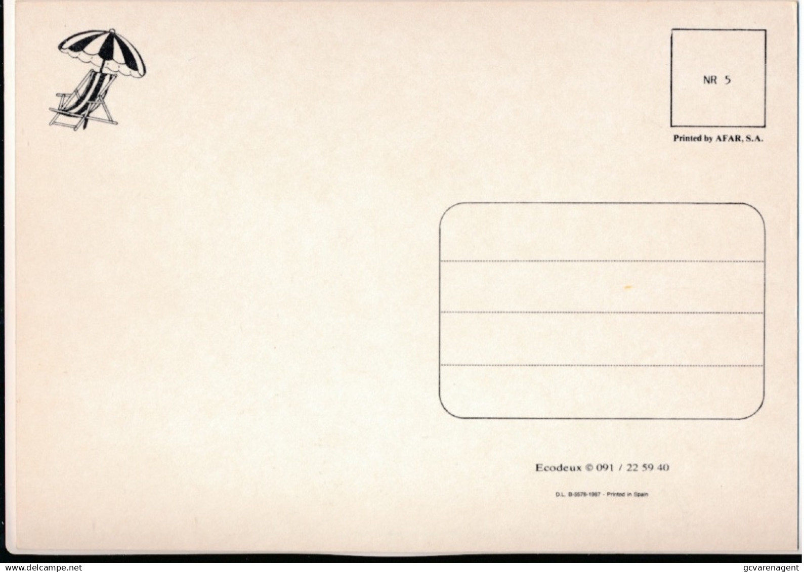 POSTKAART. MARC SLEEN - Comicfiguren