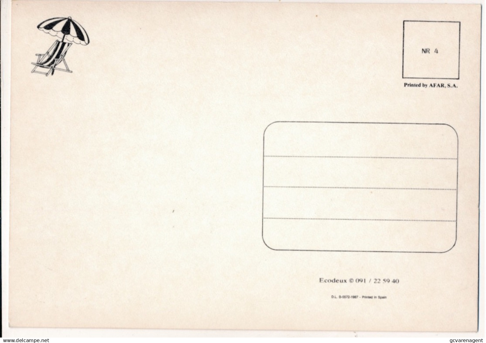 POSTKAART. MARC SLEEN - Comicfiguren