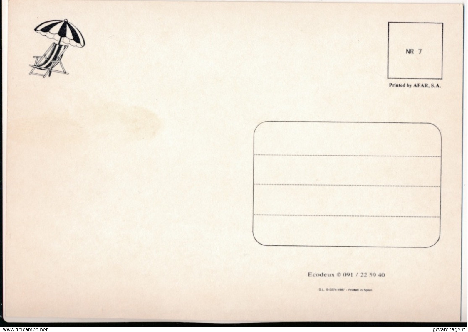 POSTKAART. MARC SLEEN - Comicfiguren