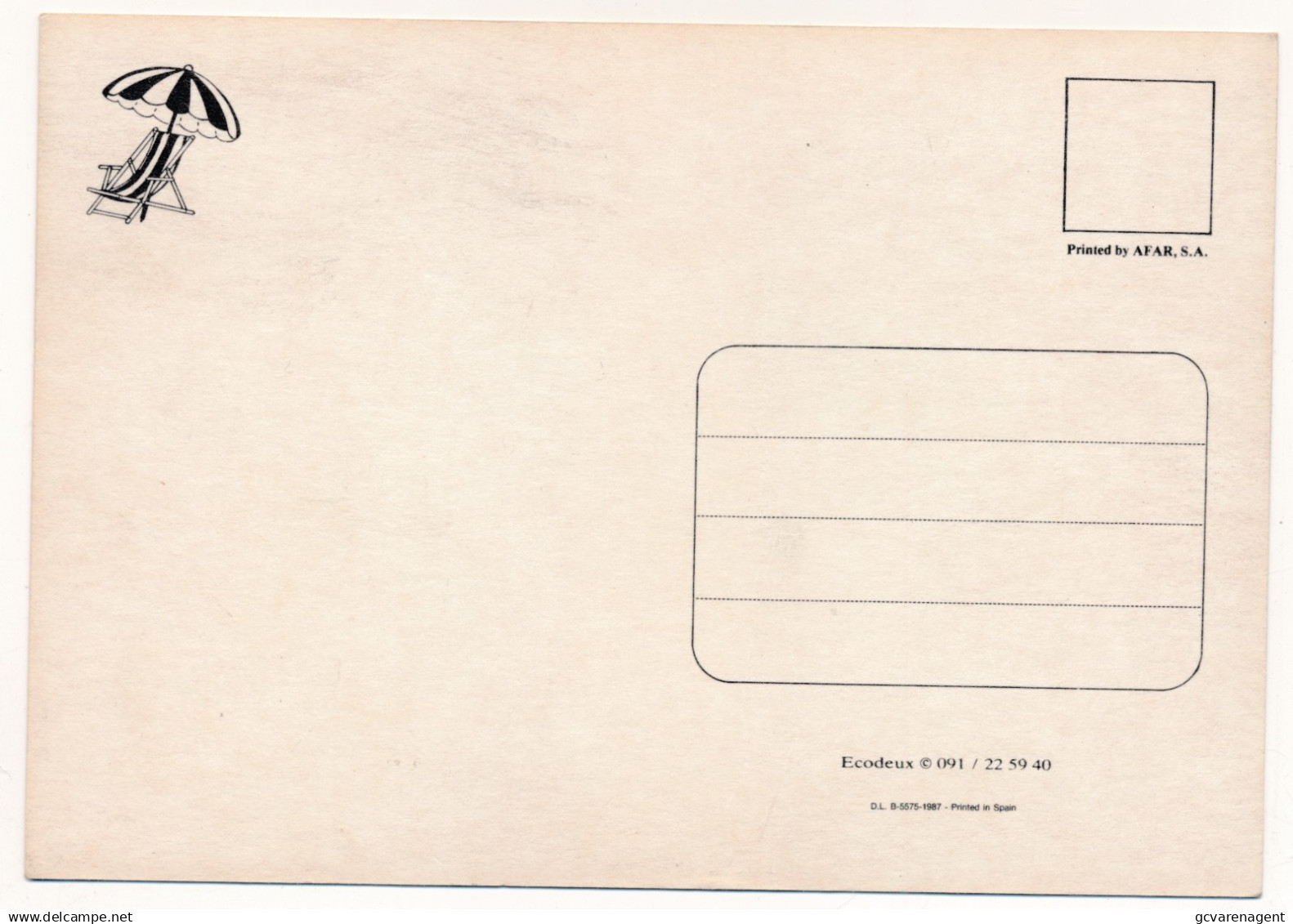 POSTKAART. MARC SLEEN - Comicfiguren