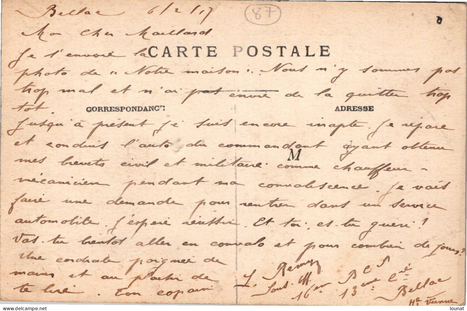 87 BELLAC - La Caserne - Bellac