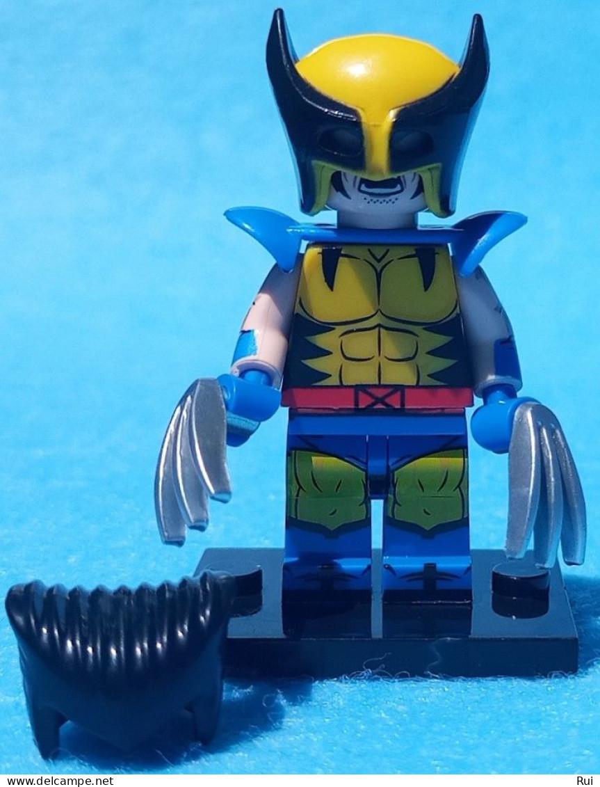 Wolverine Clássico (X-Men) (Marvel) Lego Compatible Minifigure Minifigures #MarvelRuiFigs #XMenRuiFigs - X-Men