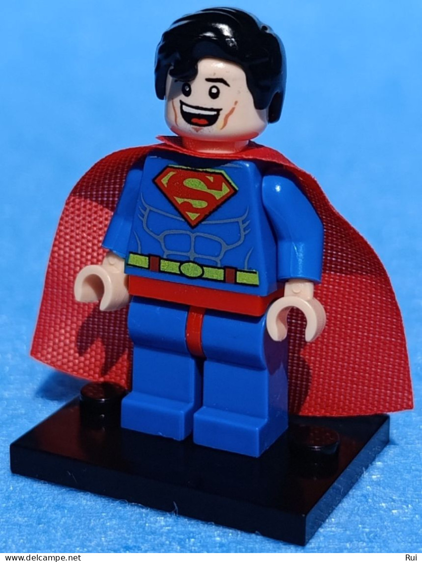 Superman BD V1 (Justice League) (DC Comics) Lego Compatible Minifigure #DCComicsRuiFigs #LigaJustiçaRuiFigs - Superman