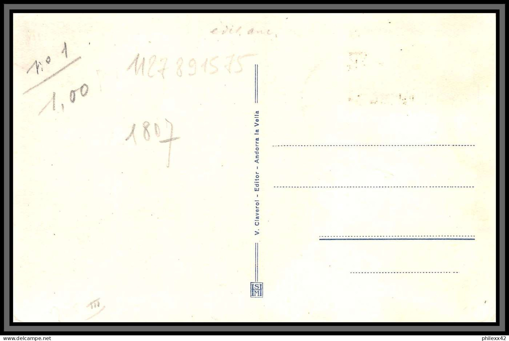 57074 N°24 Chapelle De Notre-Dame De Meritxell église Church 1937 Andorre Andorra Carte Maximum (card) édition Claverol - Maximumkarten (MC)