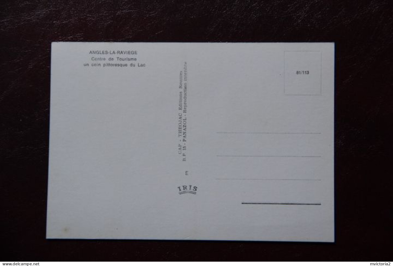 81 - ANGLES  : LA RAVIEGE, Centre De Tourisme - Angles