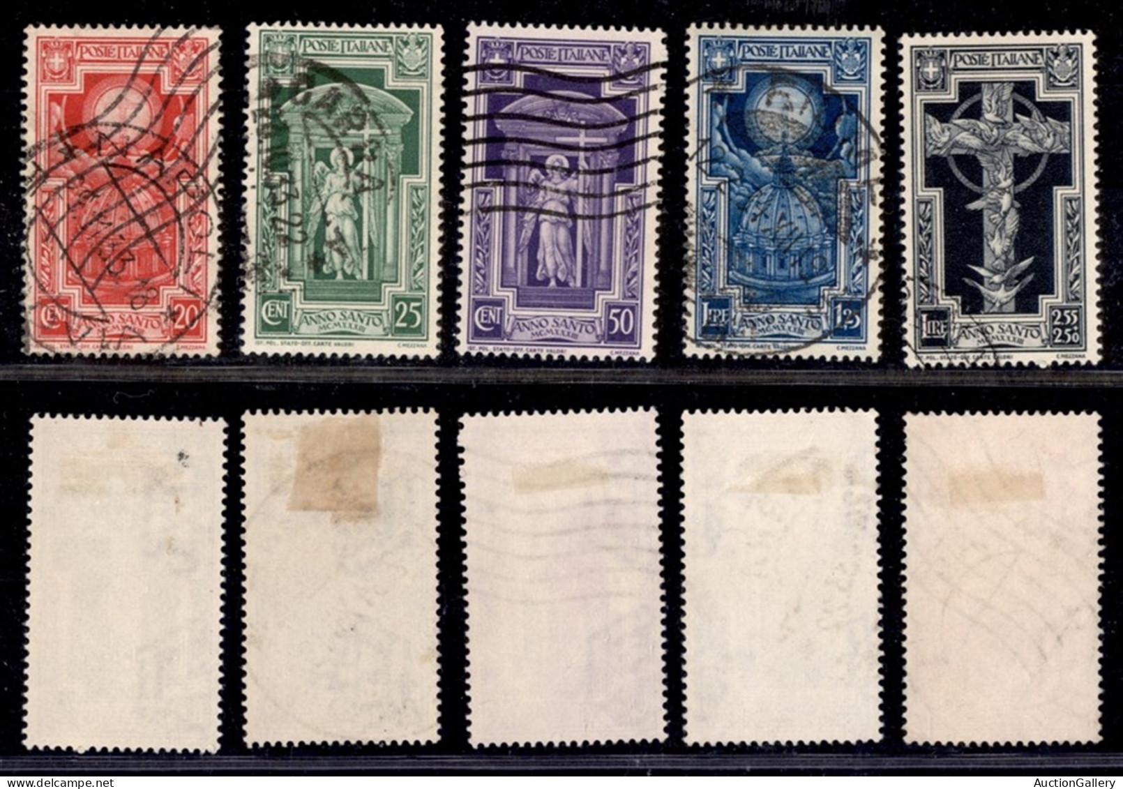 Vittorio Emanuele III - 1933 - Anno Santo (345/349) - Serie Completa - Usata - Autres & Non Classés
