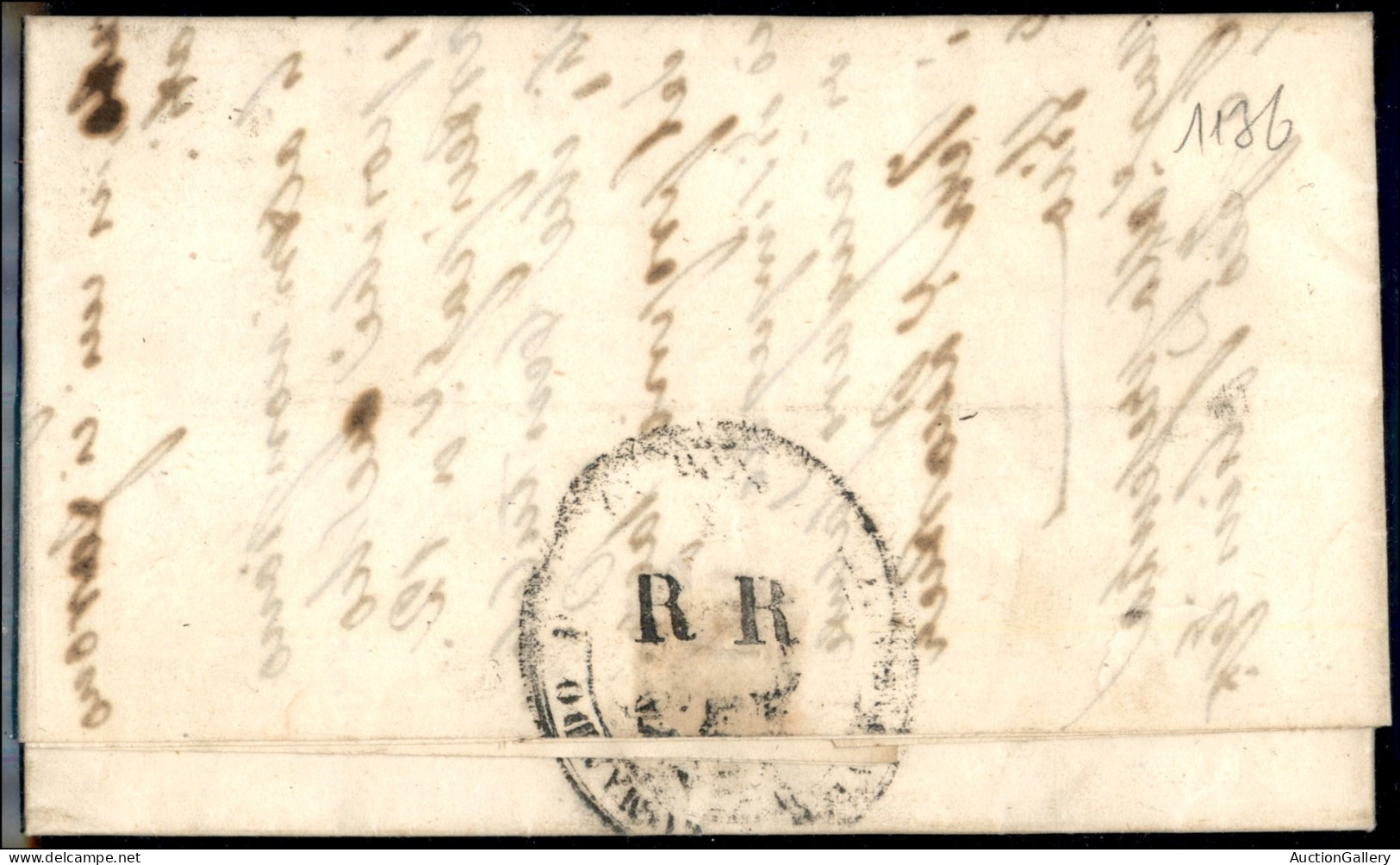 Prefilateliche E Documenti - 1849 - Repubblica Romana - Battaglione Civico / Comando Del X / RR (Ovale) - Lettera In Fra - Other & Unclassified