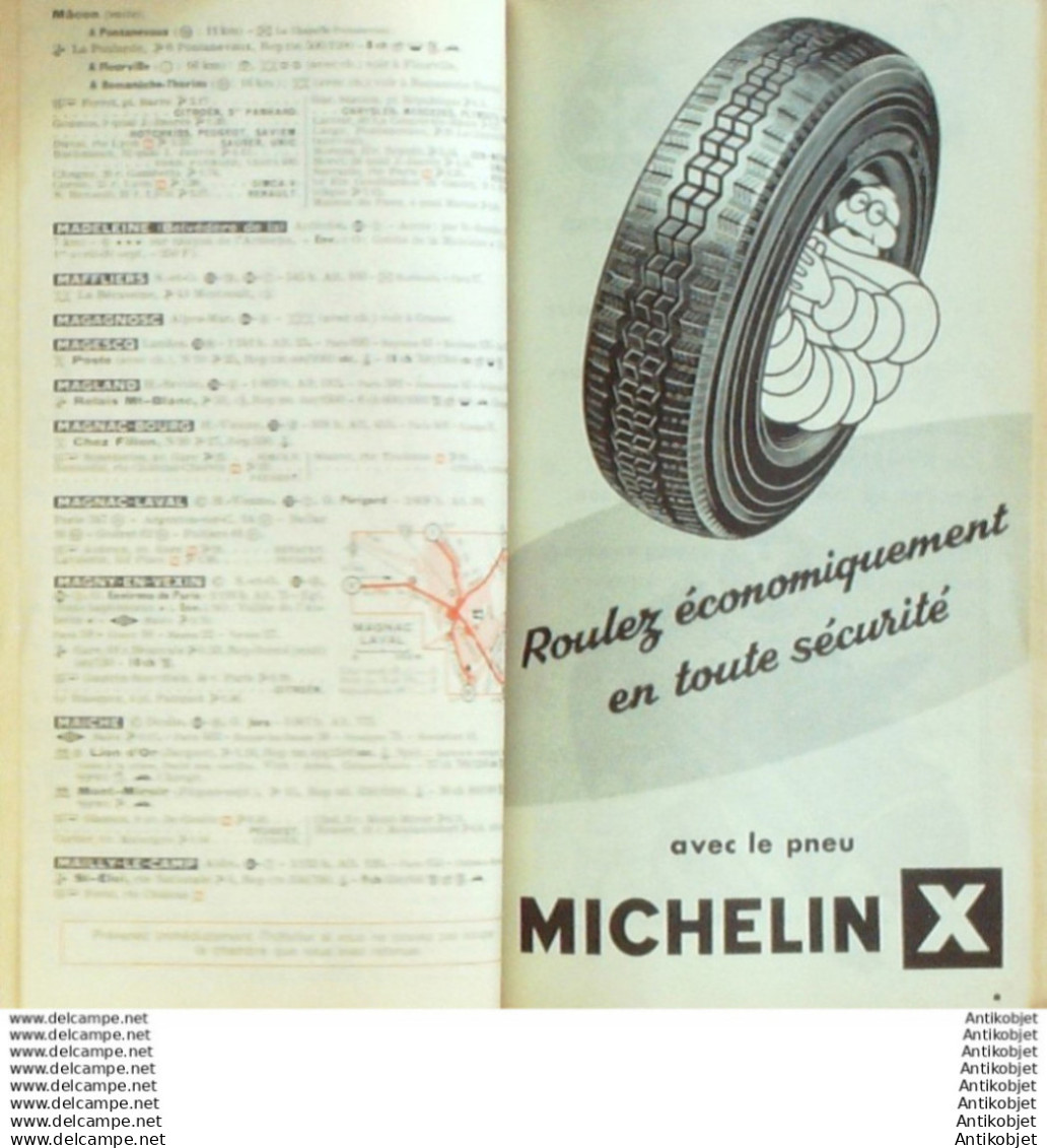 Guide Rouge Michelin 1959 52eme Edition France - Michelin (guides)