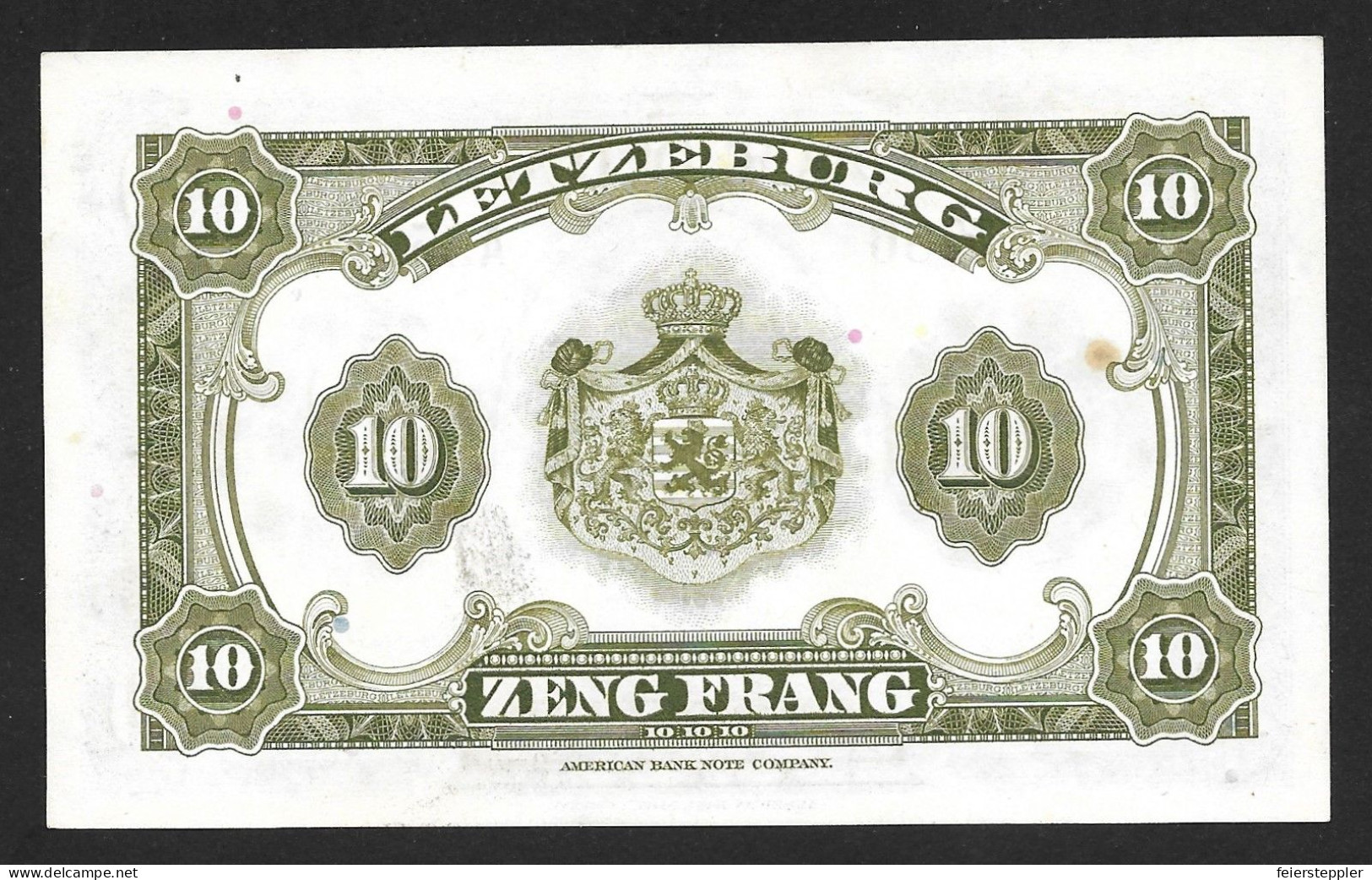 LUXEMBOURG - 10 FRANCS 1944 - G.-D. CHARLOTTE - AUNC - ABOUT UNCIRCULATED - Luxembourg