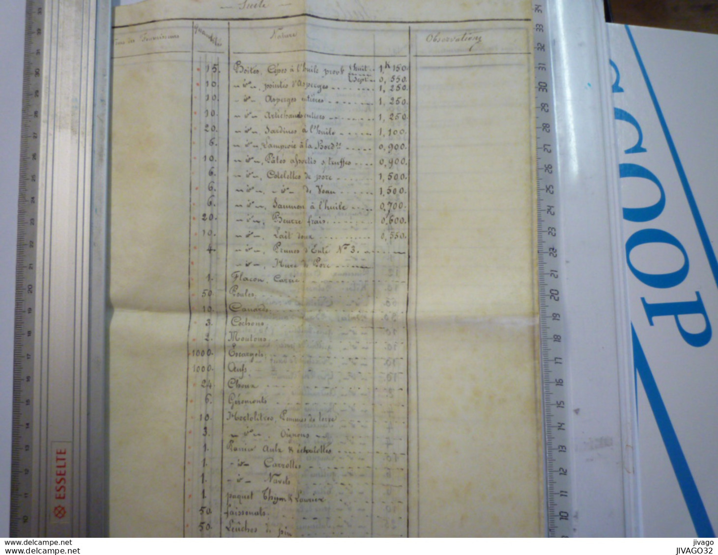 NAVIRE à VAPEUR Le "TAMESI"  Capitaine A. GOMBAUD  Vers 1860 X (4 Pages) - Altri & Non Classificati