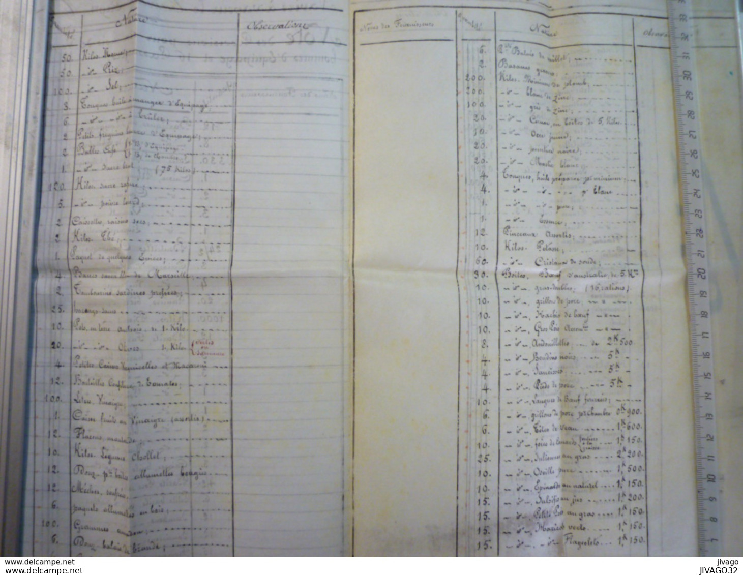 NAVIRE à VAPEUR Le "TAMESI"  Capitaine A. GOMBAUD  Vers 1860 X (4 Pages) - Altri & Non Classificati