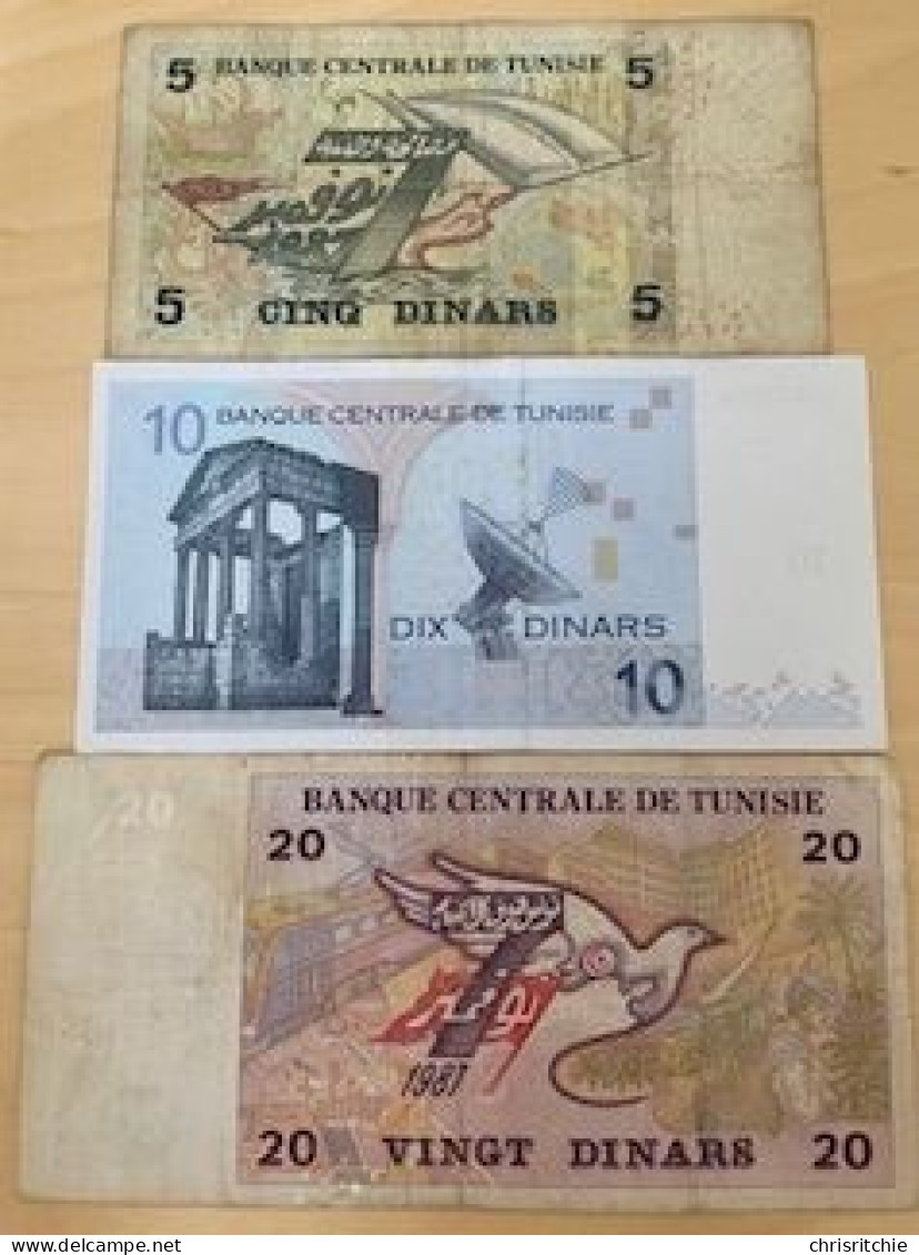 5/10/20 Dinars - Tunisia