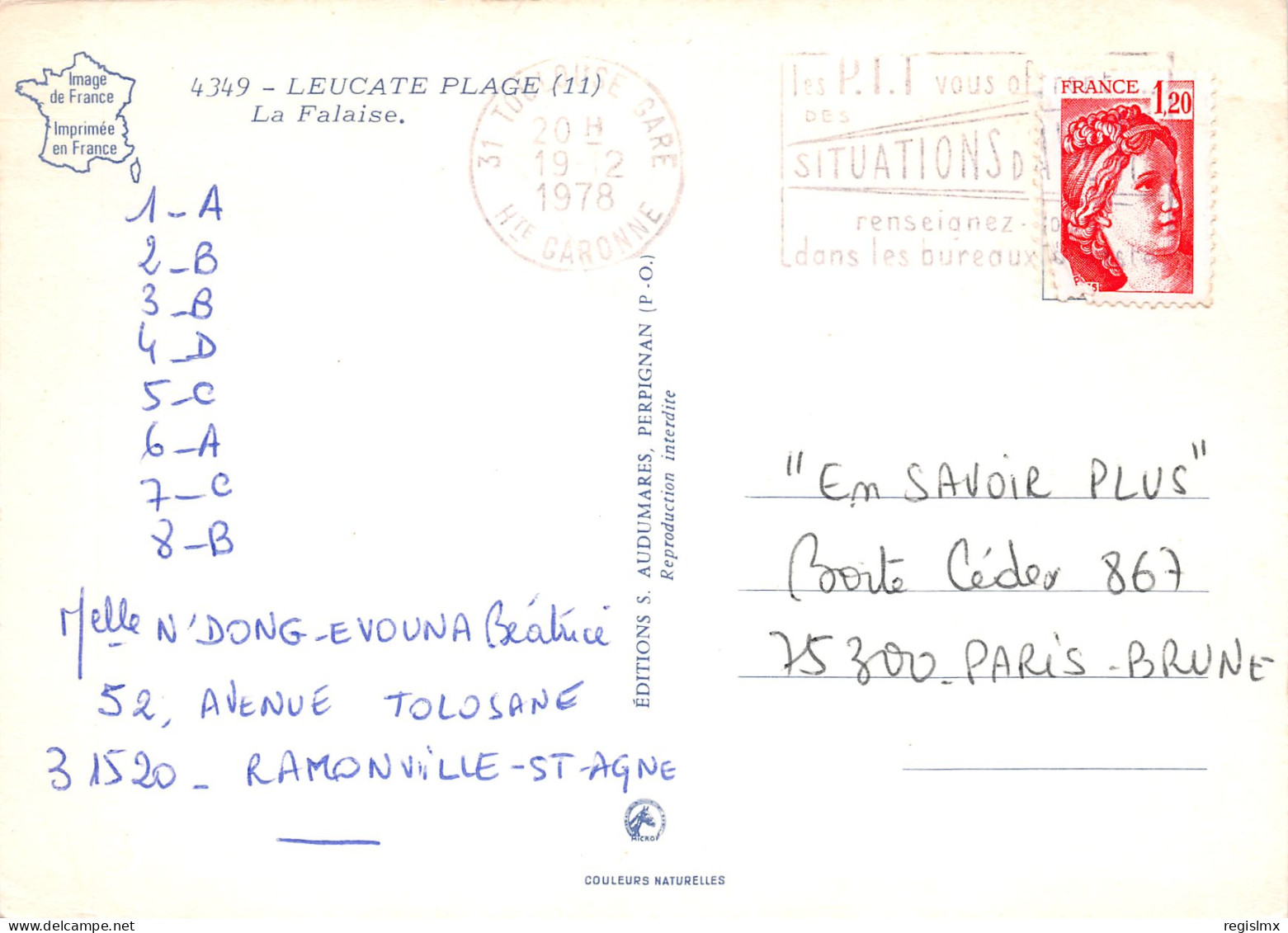 11-LEUCATE PLAGE-N°T2689-A/0155 - Leucate