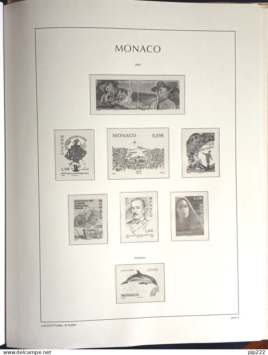 Monaco Fogli KABE 1921/2007 Su 4 Album Con Custodia - Binders With Pages