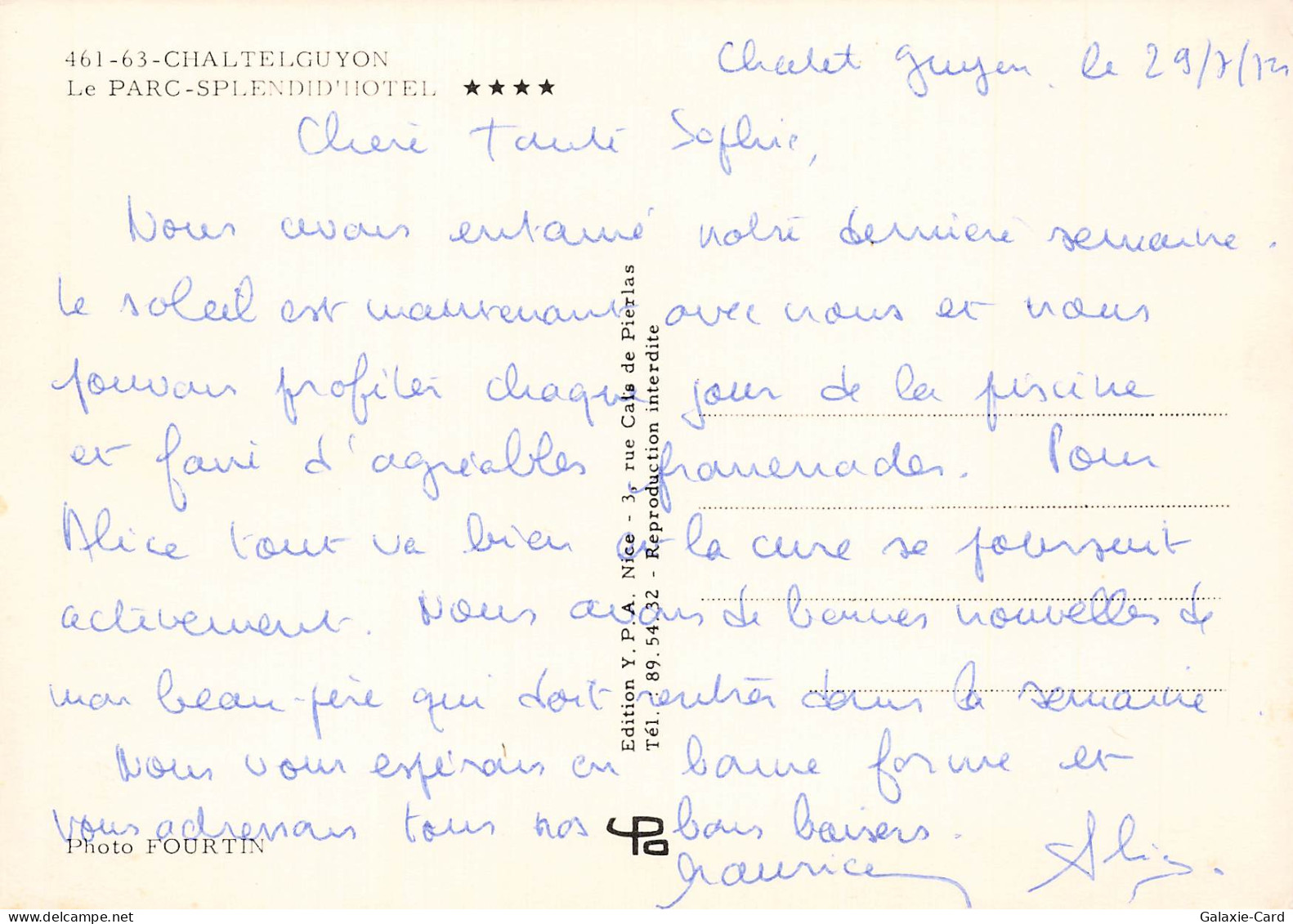 63 CHATEL GUYON LE PARC SPLENDID HOTEL - Châtel-Guyon