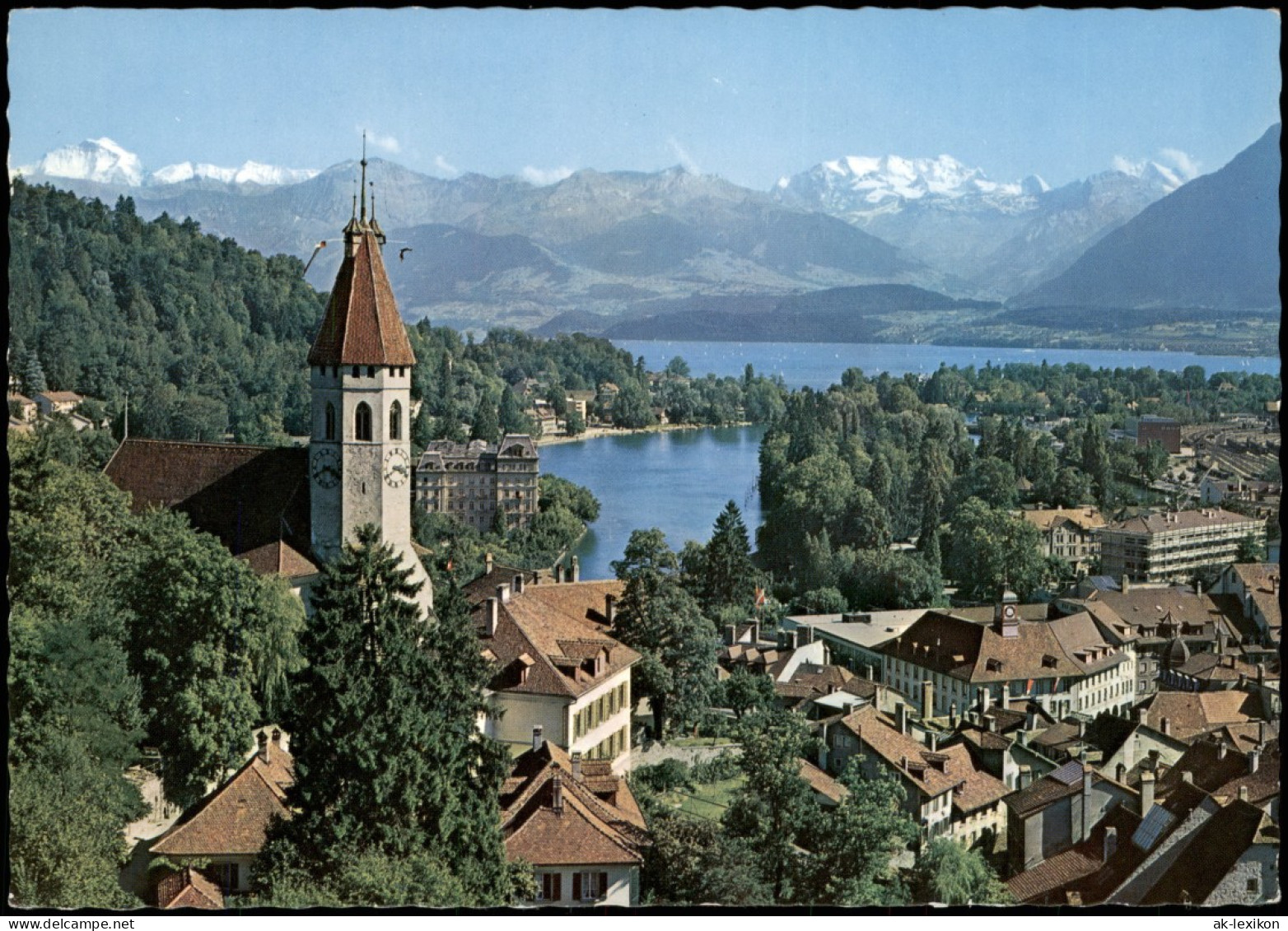 Thun Thoune Panorama-Ansicht THOUNE Jungfrau Et Blümlisalp 1995 - Sonstige & Ohne Zuordnung