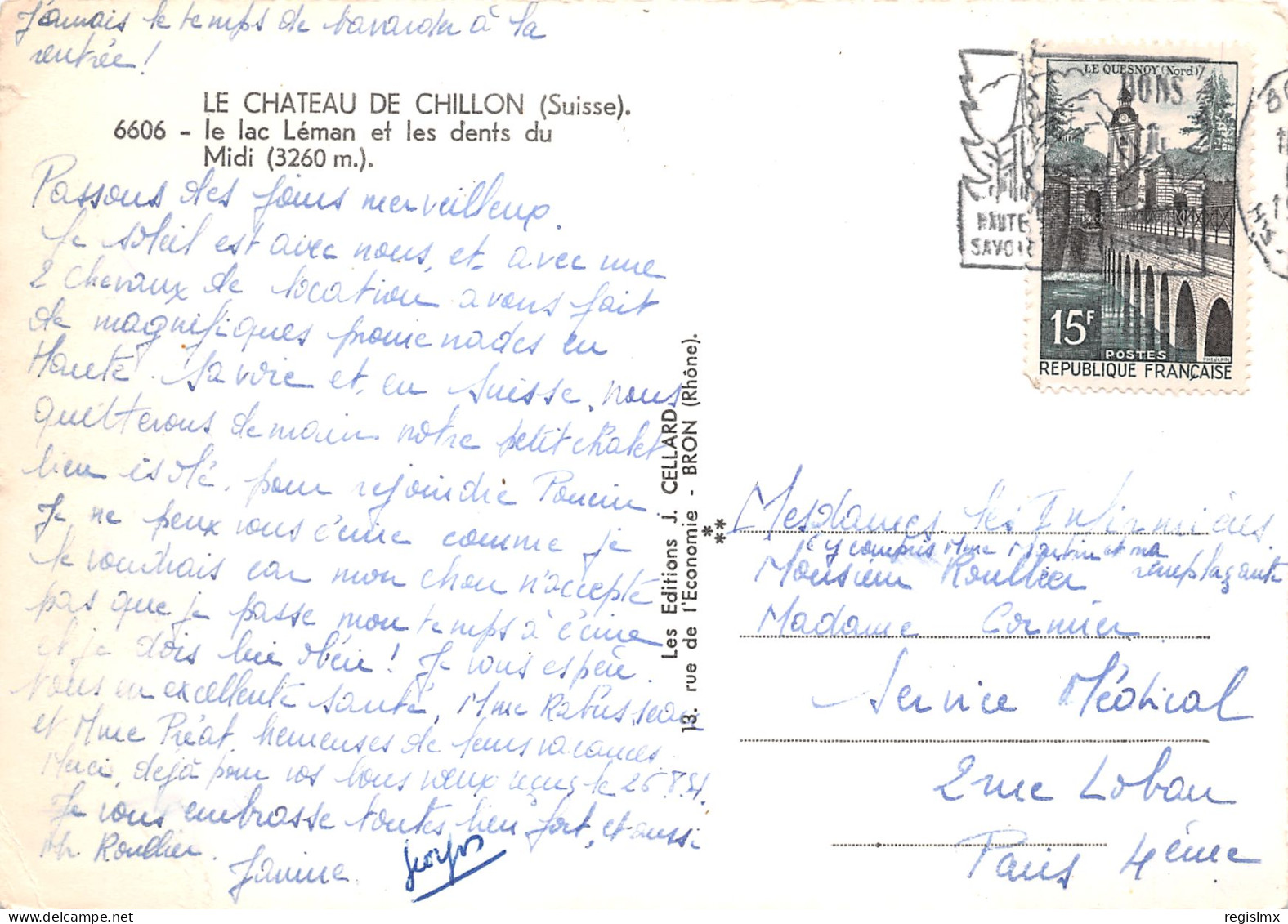ET-SUISSE CHATEAU DE CHILLON-N°T2737-D/0159 - Au