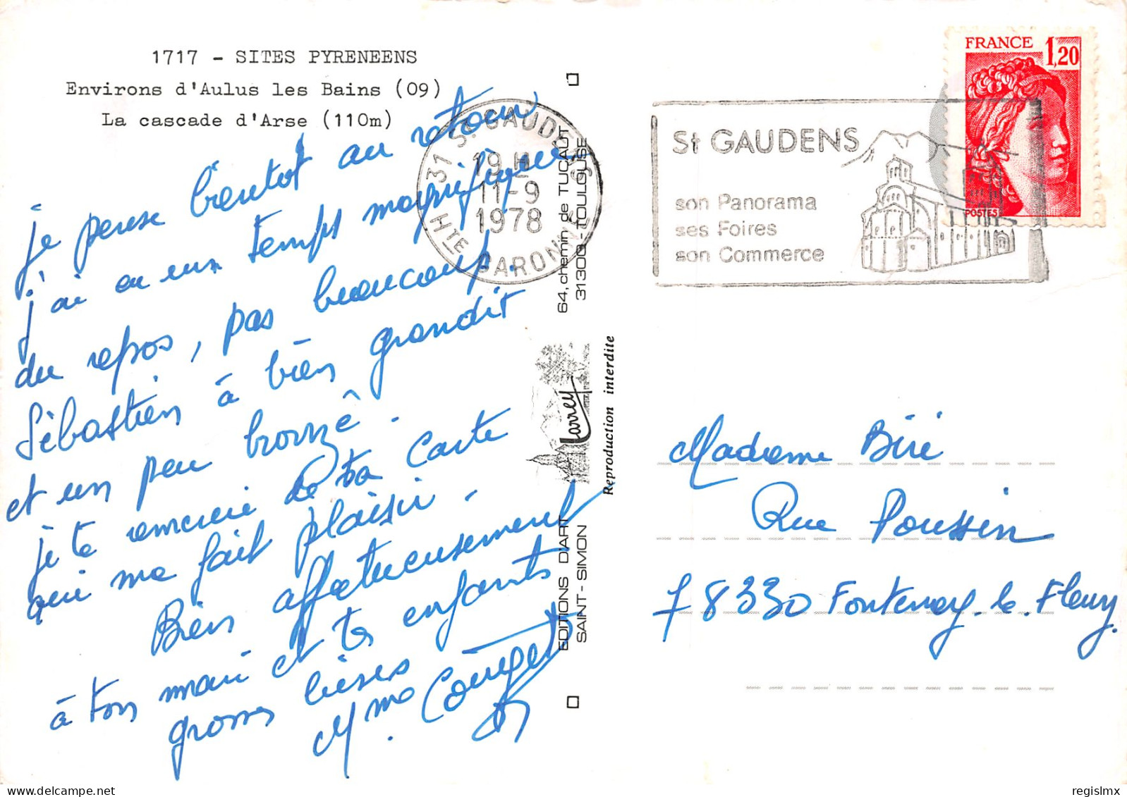 09-AULUS LES BAINS-N°T2739-A/0055 - Sonstige & Ohne Zuordnung