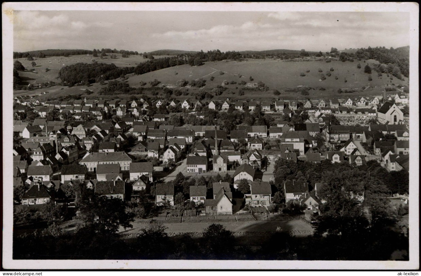 Onstmettingen-Albstadt Stadtpartie, Einfamilienhäuser, Fabrik 1942 - Albstadt