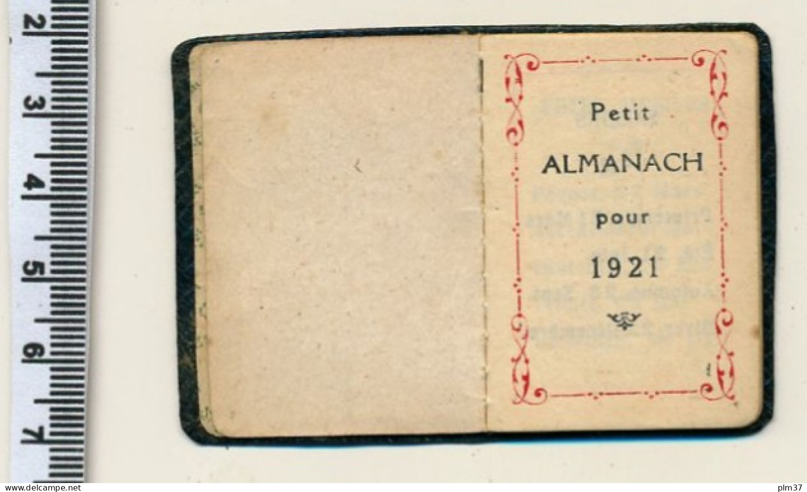 Petit Almanach Carnet 1921 - Couverture Simili Cuir - Kleinformat : 1901-20