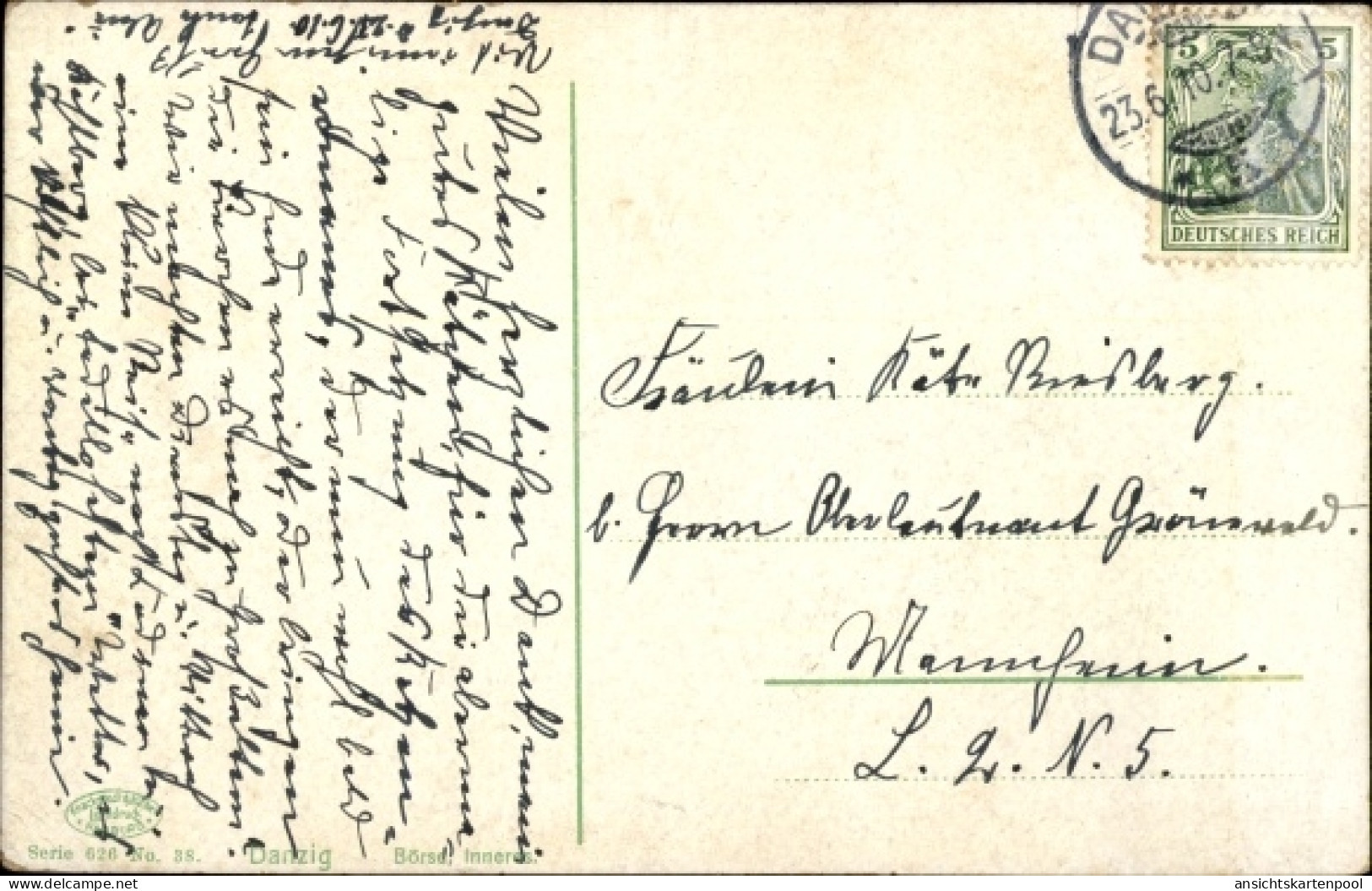 CPA Gdańsk Danzig, Inneres Der Börse - Danzig