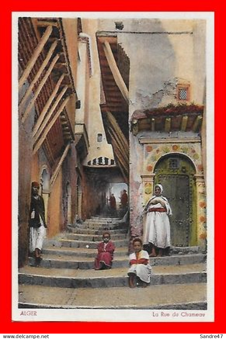 3 CPSM/pf ALGER (Algérie) Vue Générale Du Port / La Rue Du Chameau / La Cathédrale..*19070 - Algiers