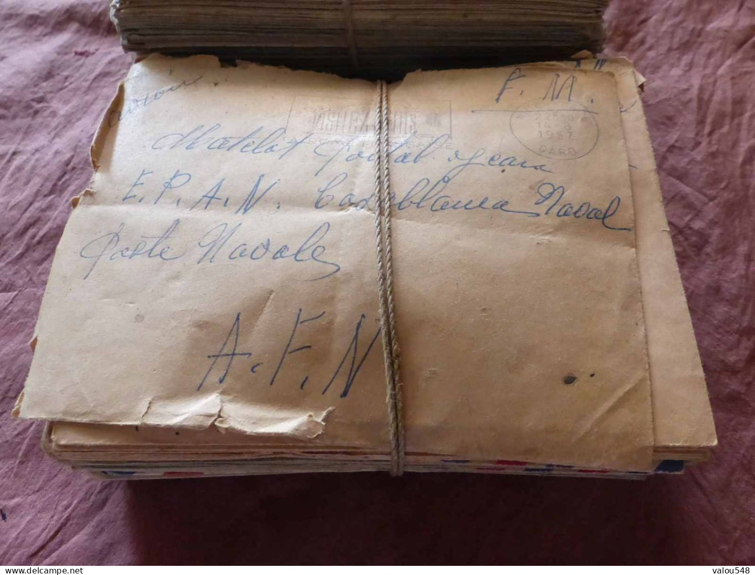 VP-3970 , Important Suivi Militaire D'un Soldat, Le Matelot JEAN PORTAL, E.P.A.N Casablanca Pour Nîmes, 1956-57 - Documents