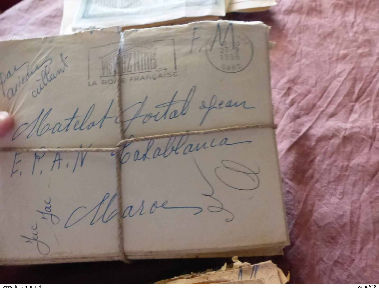 VP-3970 , Important Suivi Militaire D'un Soldat, Le Matelot JEAN PORTAL, E.P.A.N Casablanca Pour Nîmes, 1956-57 - Documents