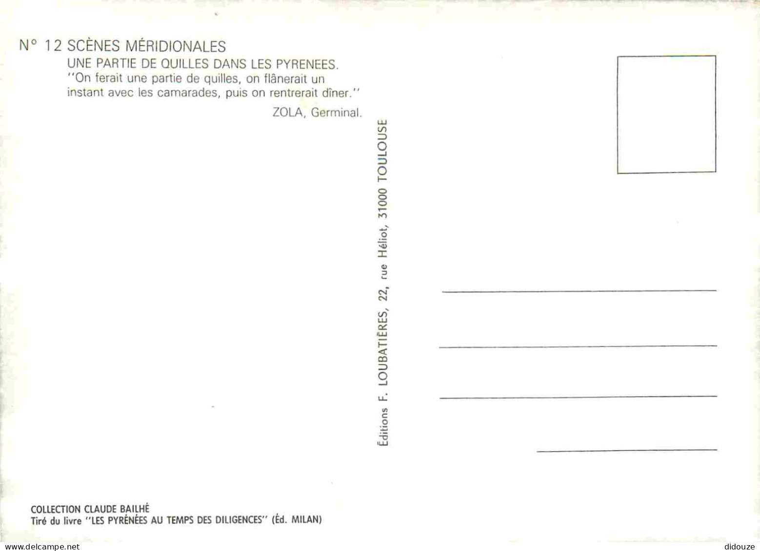 Reproduction CPA - Paysans - Scènes Méridionales - Une Partie De Quilles Dans Les Pyrénées - Jeux - CPM - Carte Neuve - - Landbouwers
