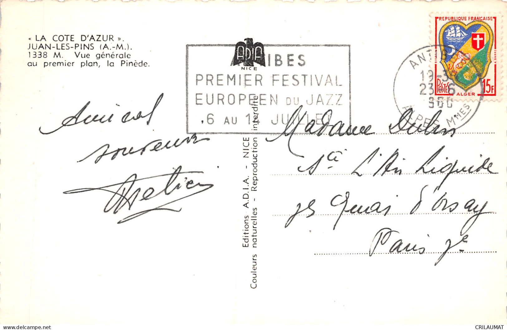 06-JUAN LES PINS-N°T5099-A/0003 - Juan-les-Pins
