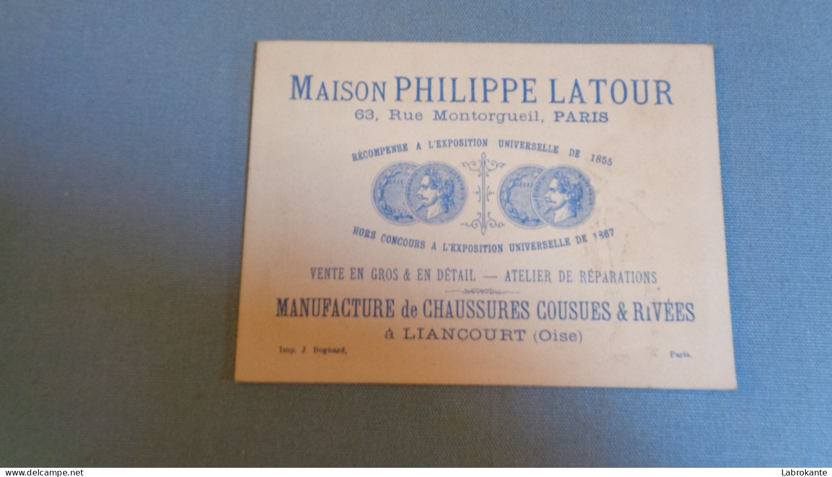 REF PHOR10 : Chromo Image Ancienne XIX XX Eme Maison Philippe LATOUR Billet Factice Kroner Norvege - Autres & Non Classés