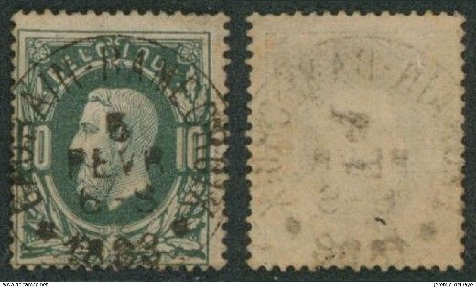 émission 1869 - N°30 Obl Relais "Gaurain-ramecroix" - Postmarks With Stars