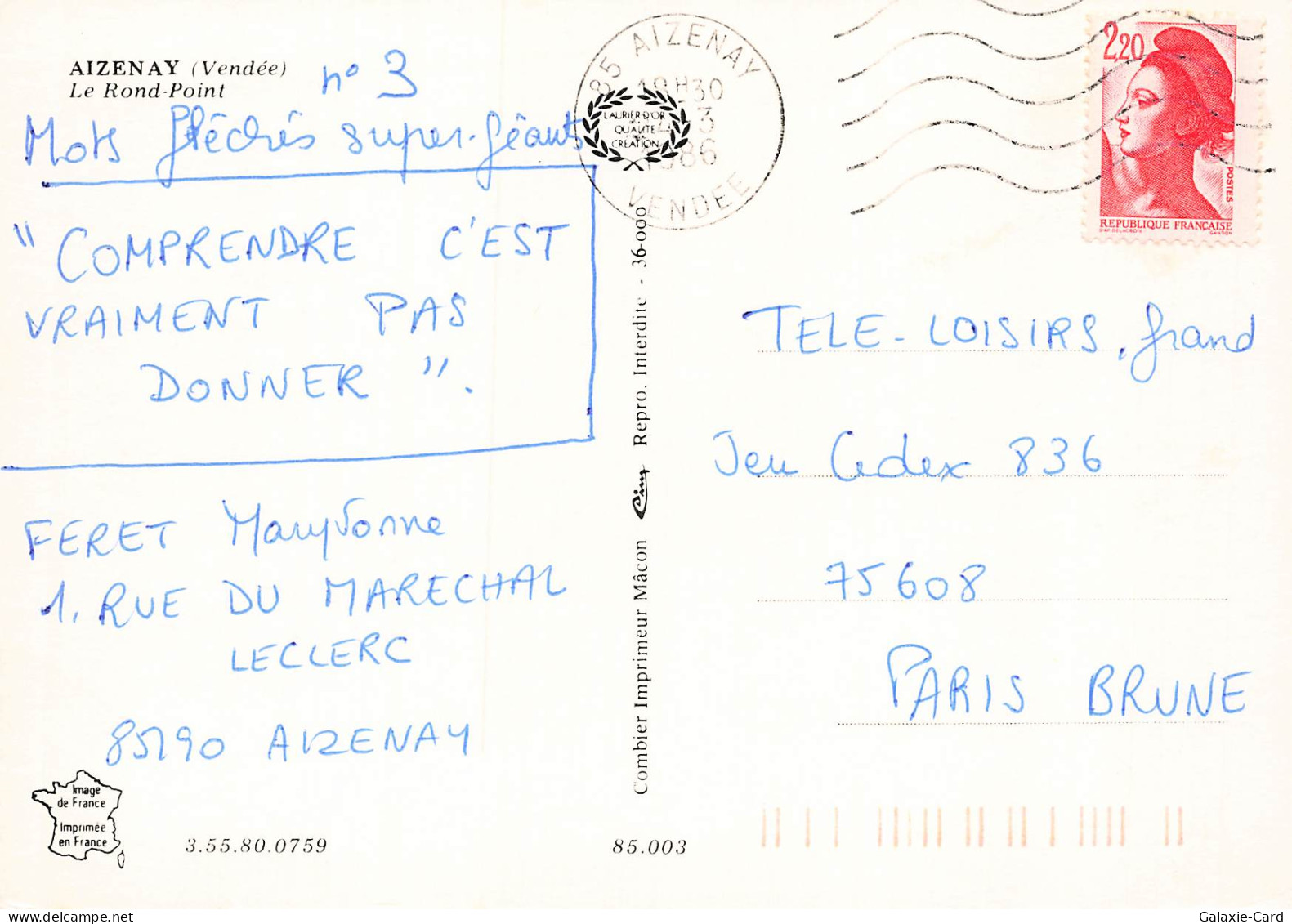 85 AIZENAY LE ROND POINT - Aizenay