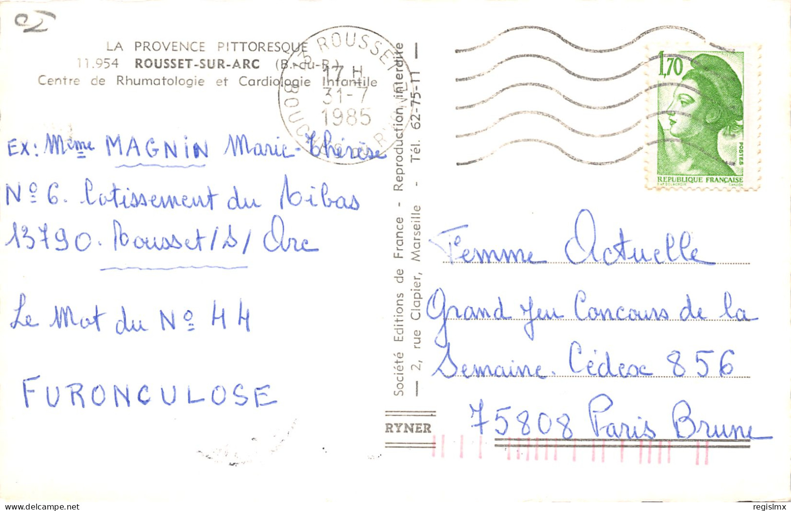 13-ROUSSET SUR ARC-N°416-H/0151 - Rousset