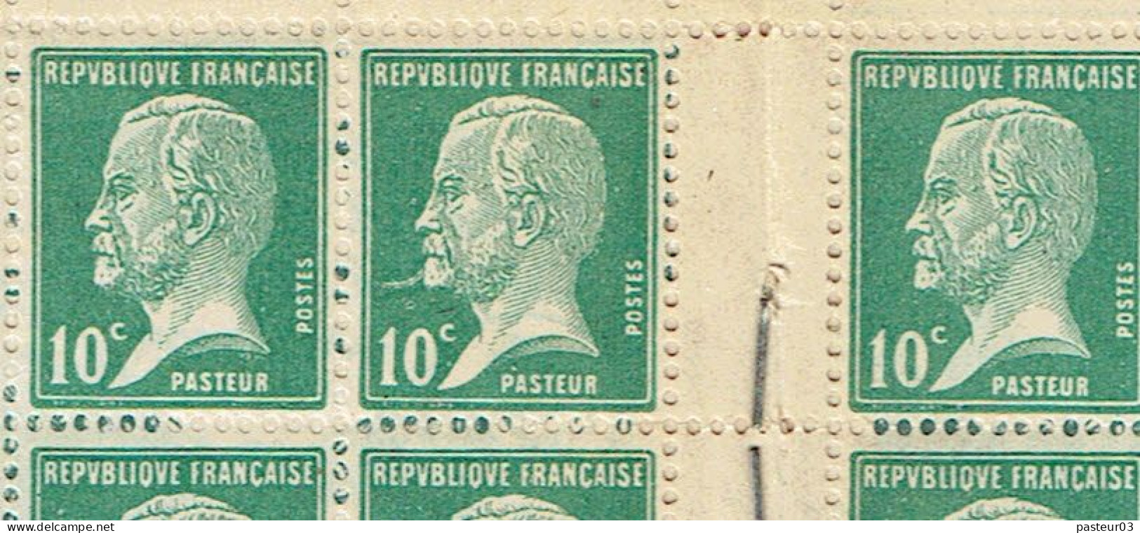 S 93 Carnet Pasteur 10 C. Petit Pain Tortosa Et Bon Génie Variéte à La Cigarette (quelques Adhérences) - 1922-26 Pasteur