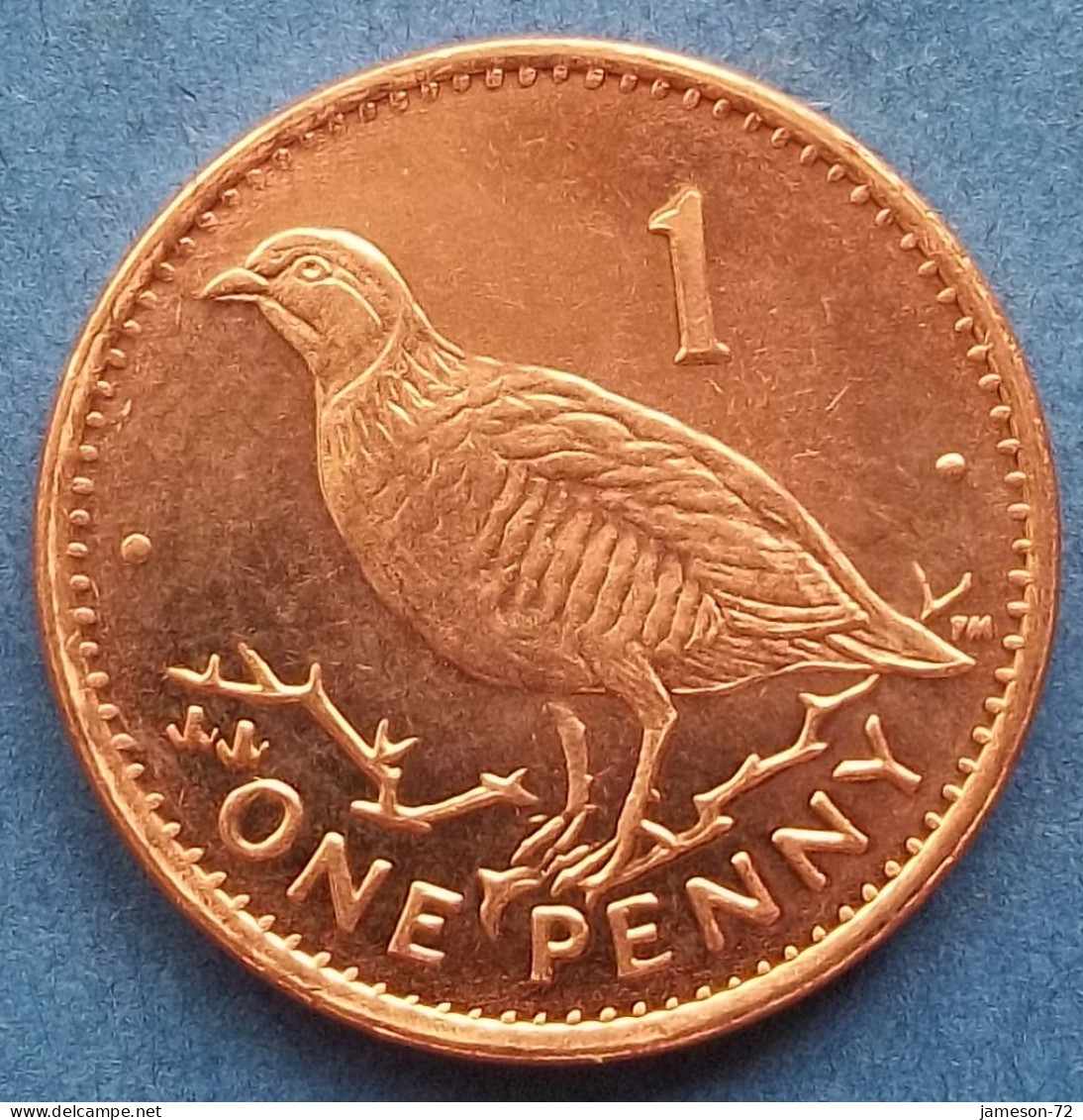 GIBRALTAR - 1 Penny 2003 "Barbary Partridge" KM# 773 Elizabeth II Decimal Coinage (1971-2022) - Edelweiss Coins - Gibraltar