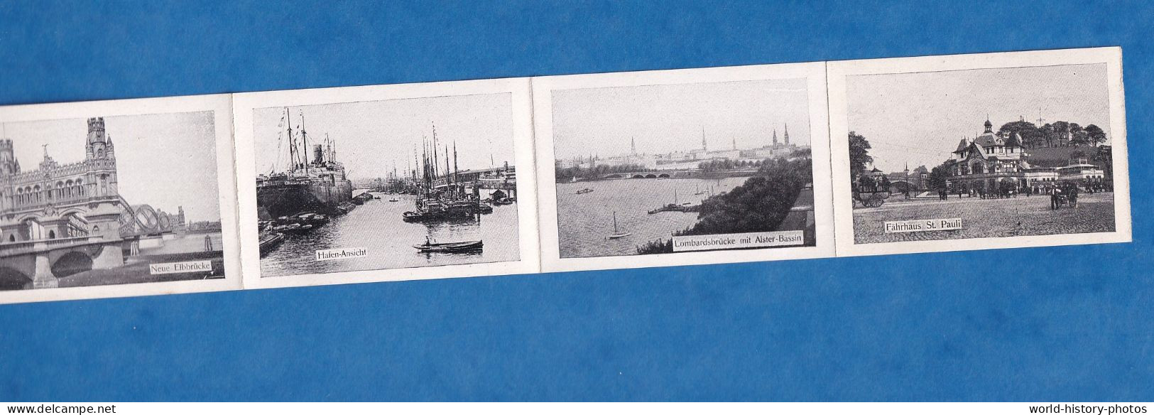 CPA Carte à Système - HAMBURG - Hafenpartie - Bateau Voilier 3 Mats Péniche ? Boat Ship Hafen Port Hambourg - Handel