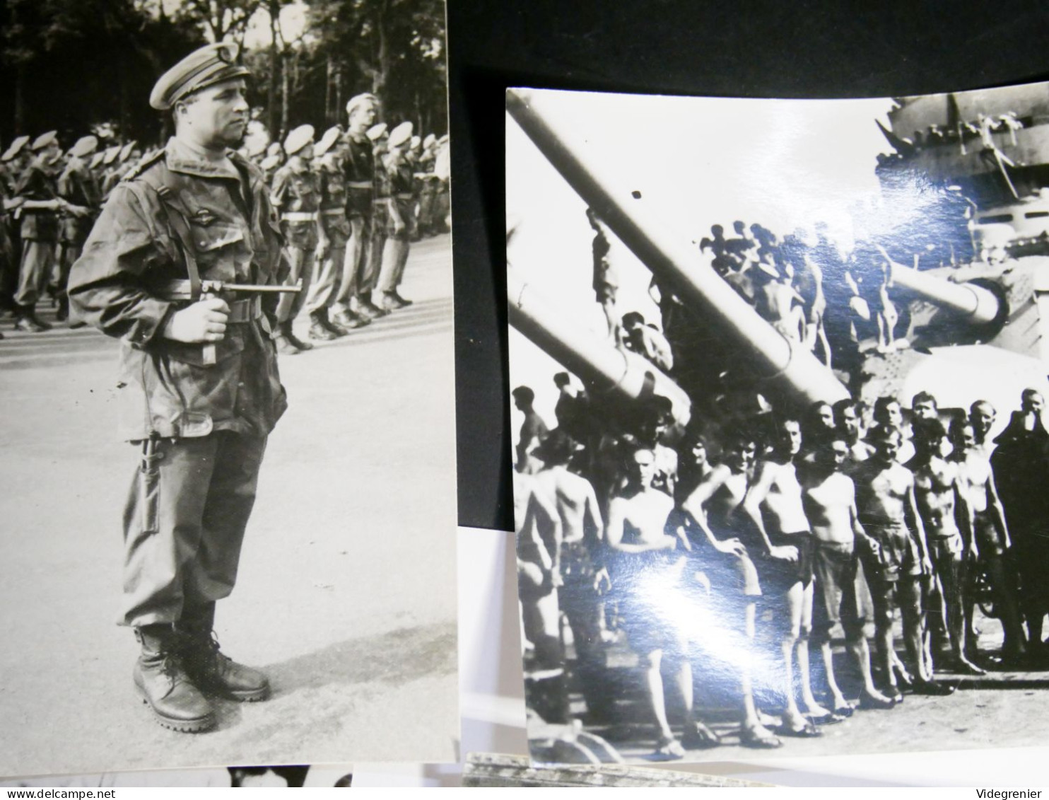 Lot Photos Commando Ponchardier Saigon Indochine Service Des Armées - Documents