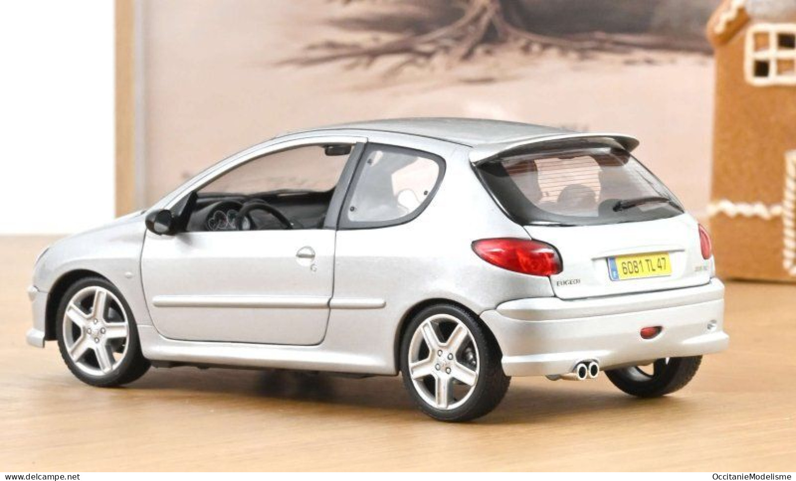 Norev - PEUGEOT 206 RC 2003 Gris Métallisé Réf. 184726 Neuf NBO 1/18 - Norev
