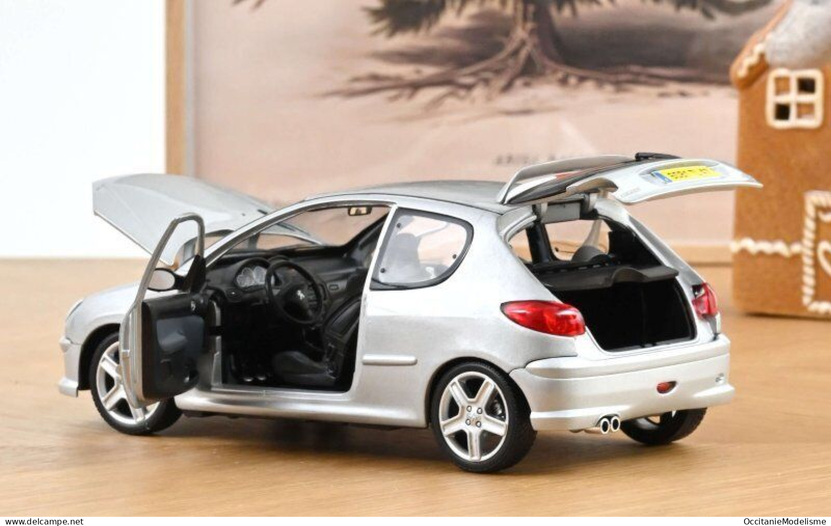 Norev - PEUGEOT 206 RC 2003 Gris Métallisé Réf. 184726 Neuf NBO 1/18 - Norev
