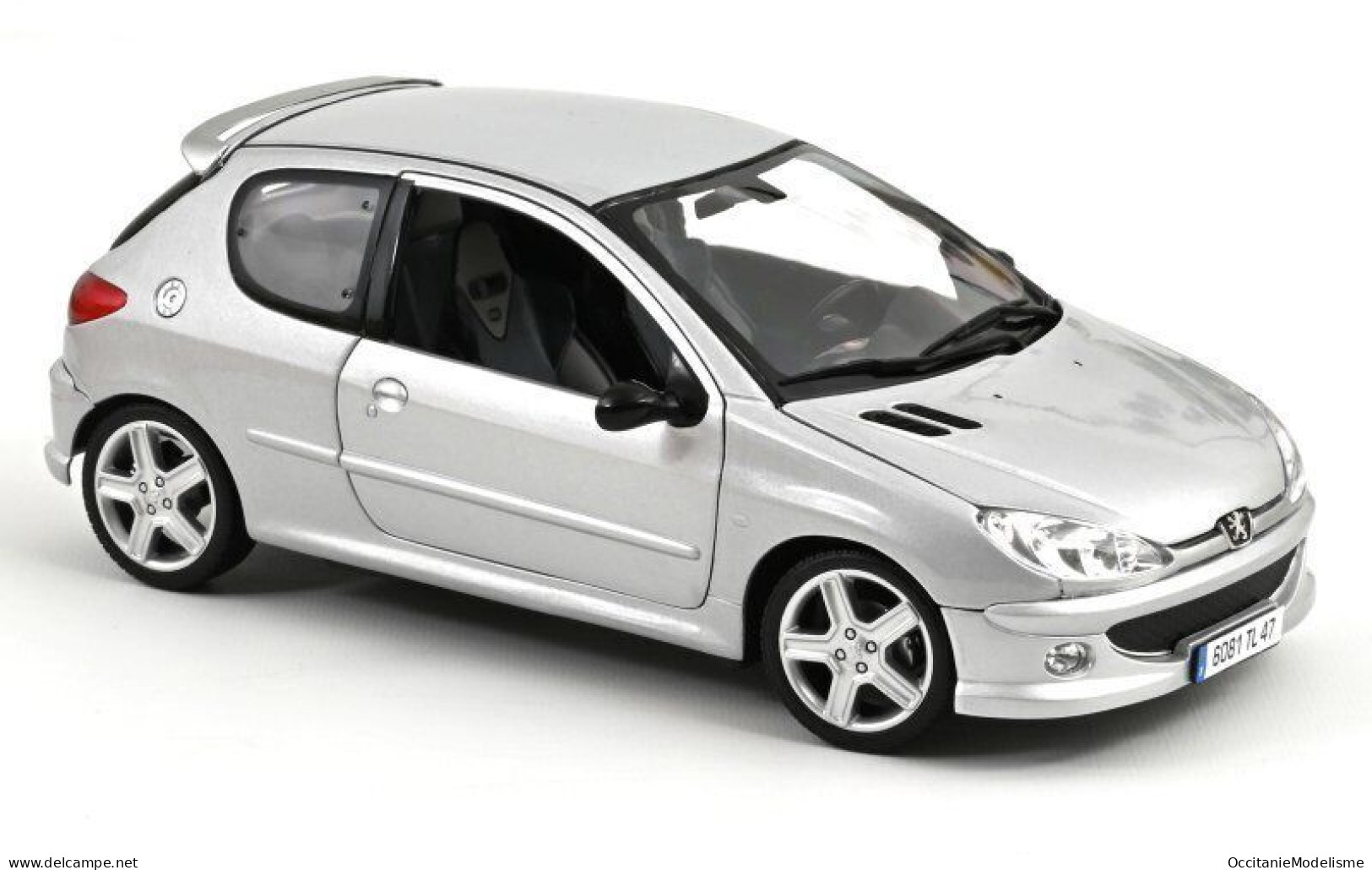Norev - PEUGEOT 206 RC 2003 Gris Métallisé Réf. 184726 Neuf NBO 1/18 - Norev