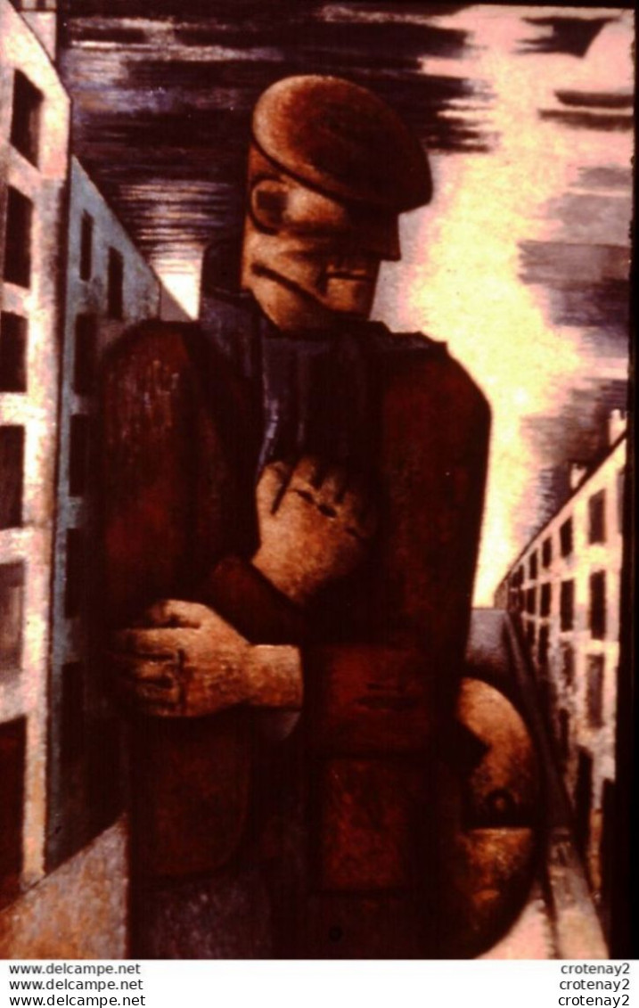 Photo Diapo Diapositive Slide LA FRANCE Entre 2 Guerres N°11 Peintre MARCEL GROMAIRE Le Chômeur En 1936 VOIR ZOOM - Diapositives (slides)