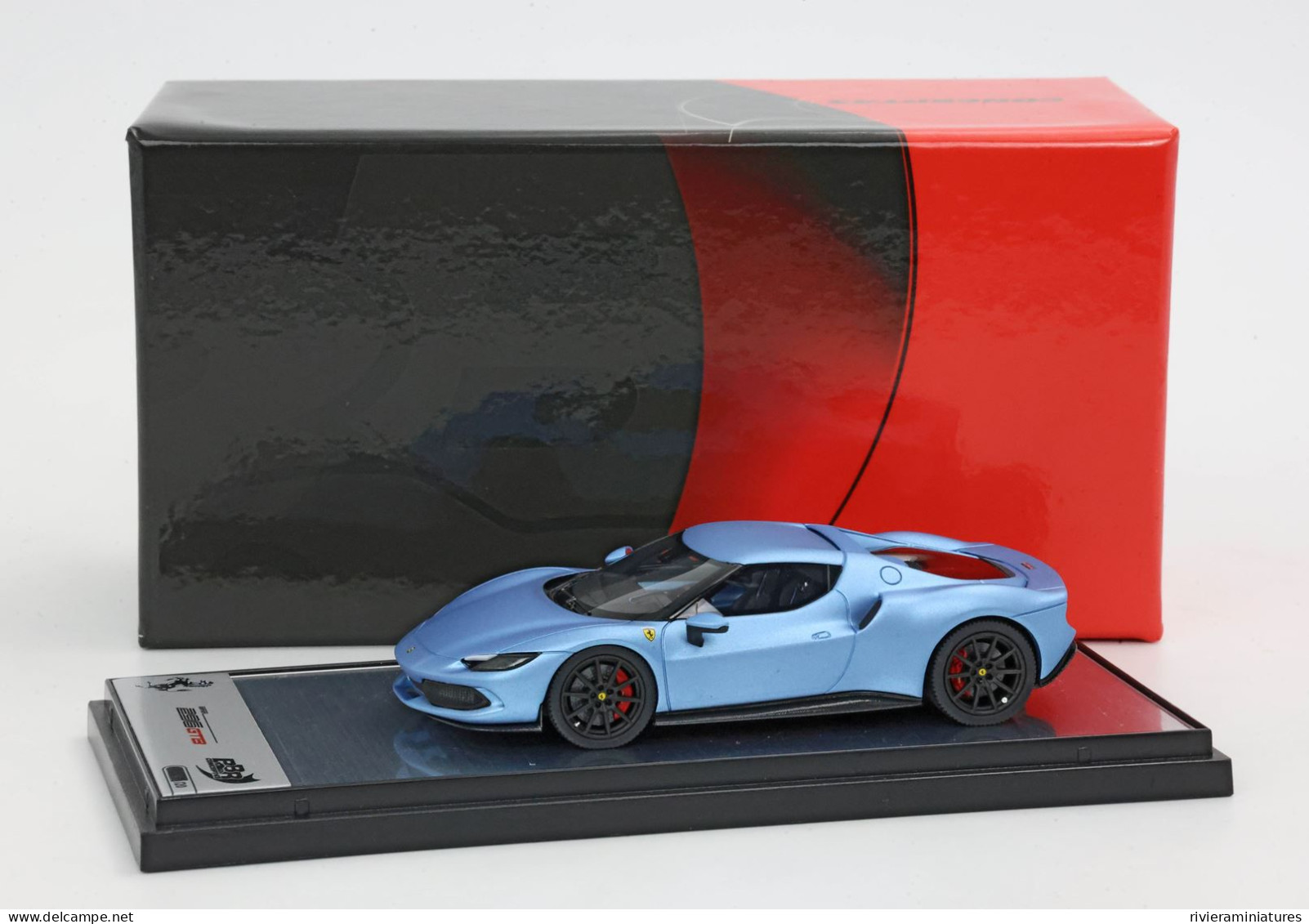 BBR - FERRARI 296 GTB - Azzurro California Matt - BBRC264SU13 - 1/43 - BBR