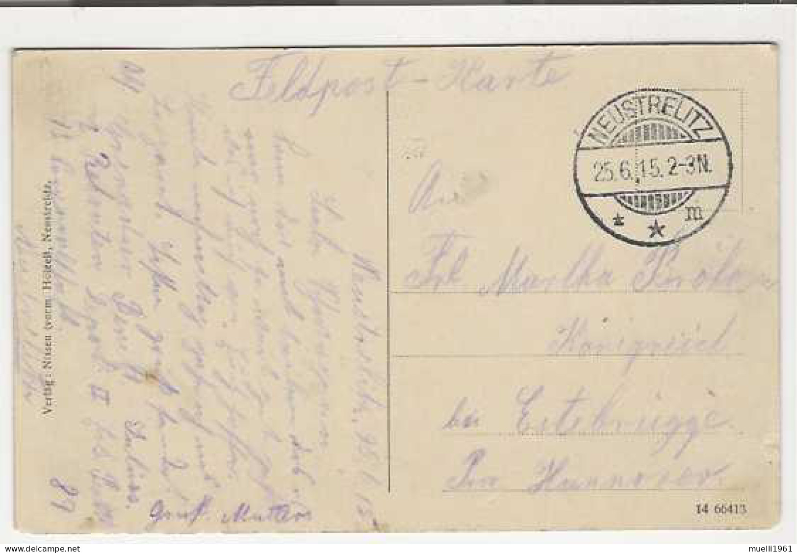 +1855, WK I, Feldpost, Mecklenburg-Vorpommern > Neustrelitz - Neustrelitz