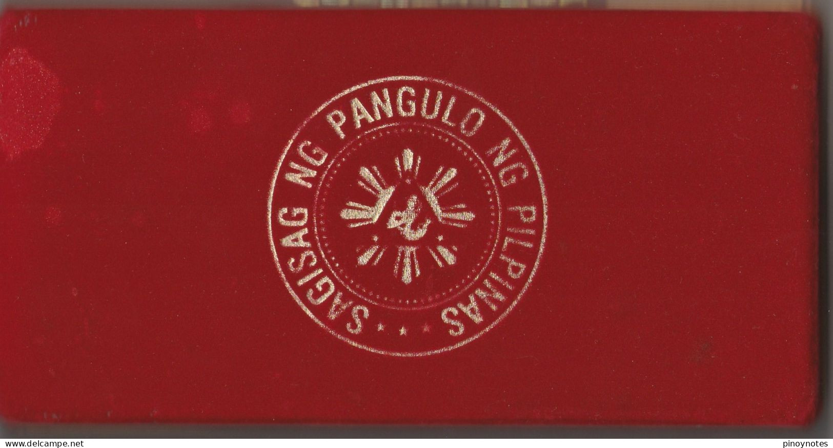 Philippines 1998 GOLD 1000 Piso Estrada's Gift Presentation Note For VIPs In Case... RARE! - Philippines