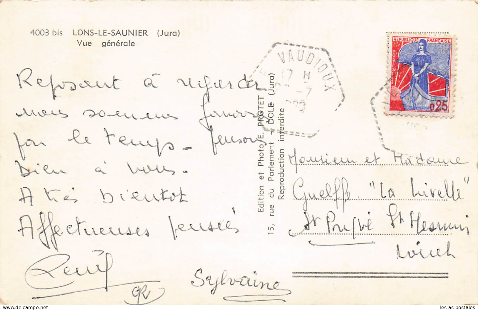 39 LONS LE SAUNIER VUE GENERALE - Lons Le Saunier