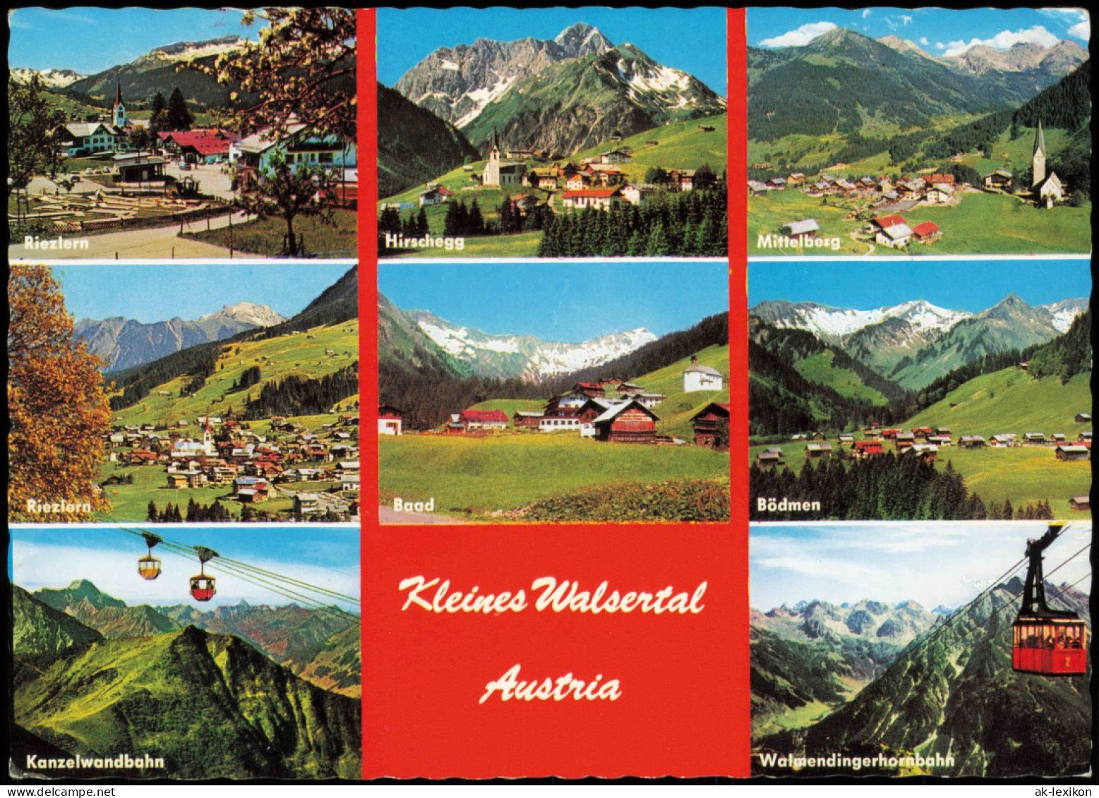 Österreich MB Kleines Walsertal Div. Orte Riezlern Hirschegg Mittelberg 1980 - Autres & Non Classés