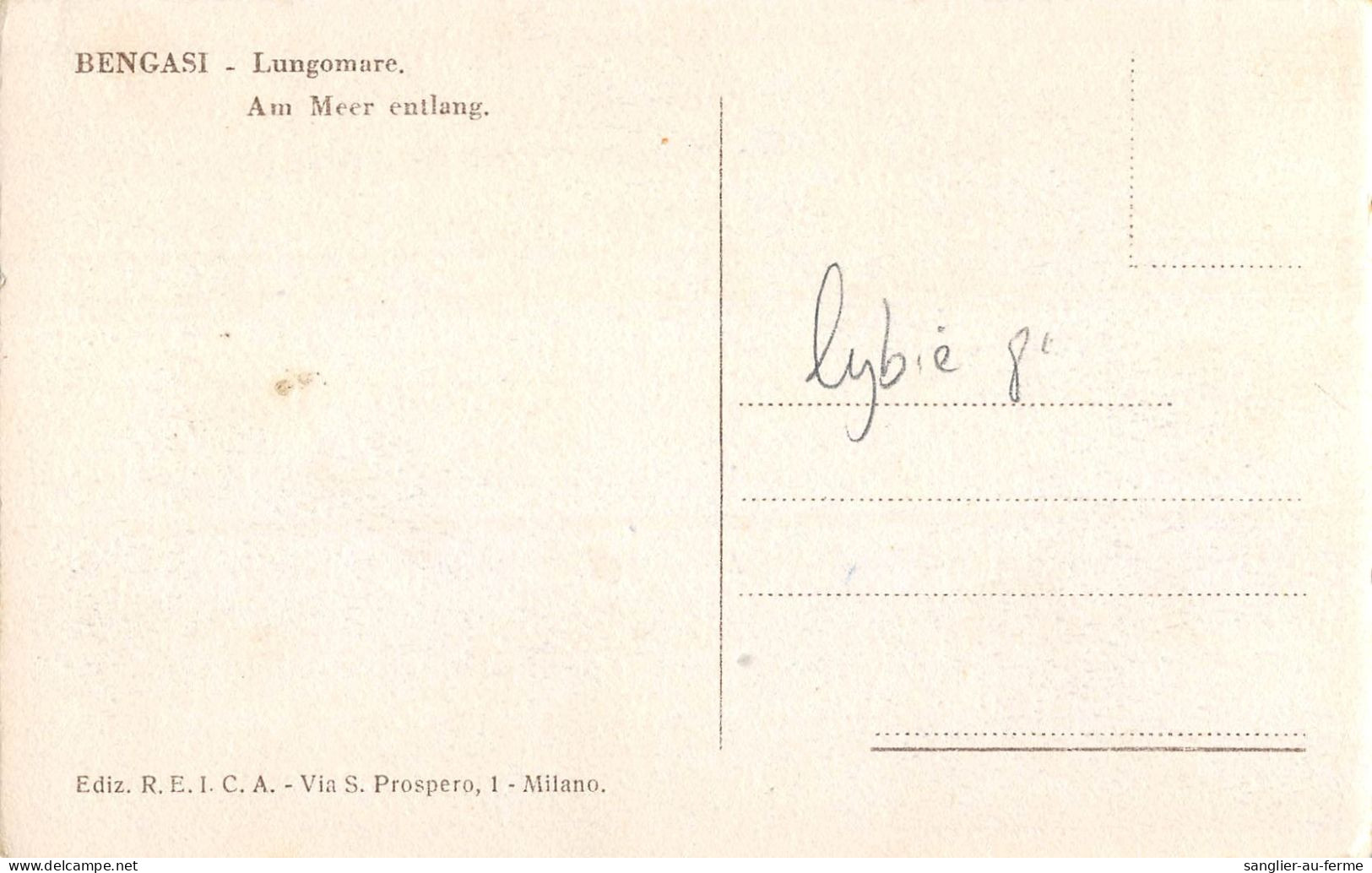 CPA LIBYE / BENGASI / LUNGOMARE - Libyen