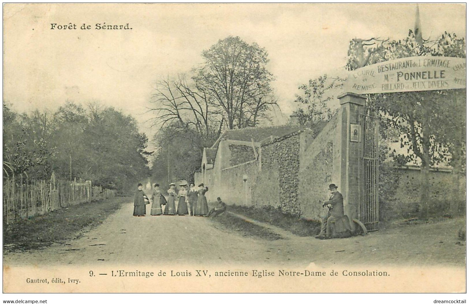 91 SENART. La Forêt. Restaurant L'Ermitage De Louis XV 1904 - Sénart